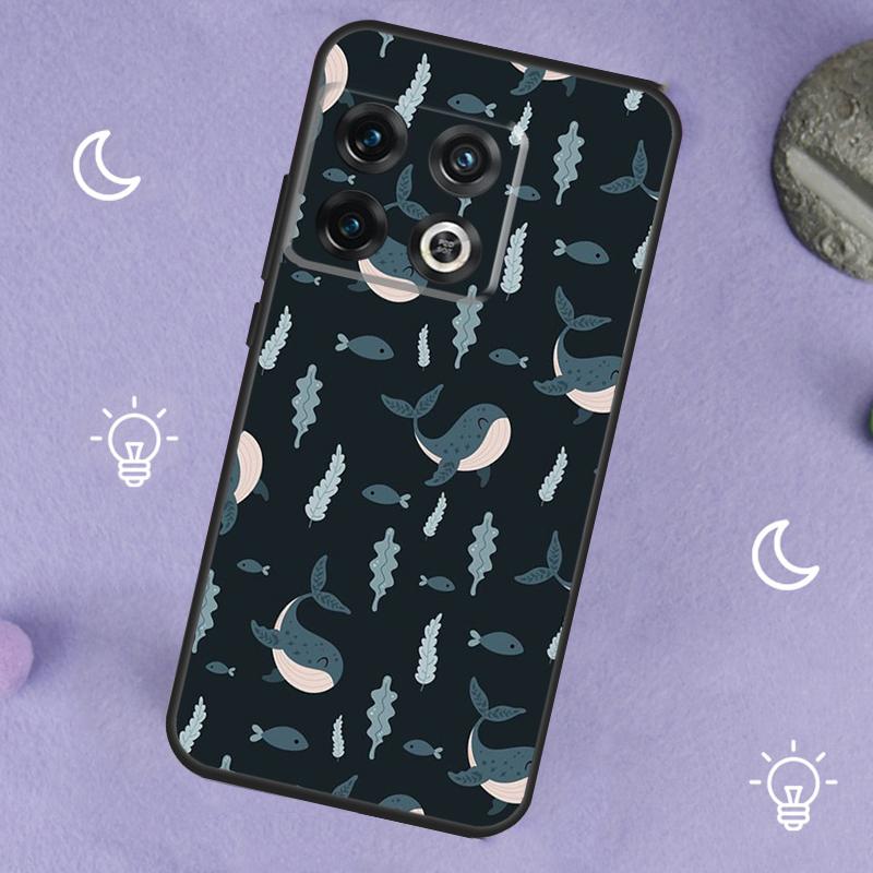 Baby Whale Case For OnePlus 13T 10T 8T 10R 12R 13R 15 13 12 11 10 9 Nord 5 CE 2 3 4 Lite N20 N30 Cover