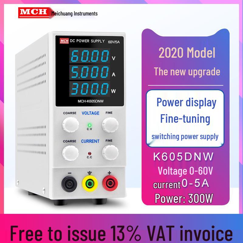 30V 5A/10A Adjustable DC Power Supply with Digital Display and Ammeter