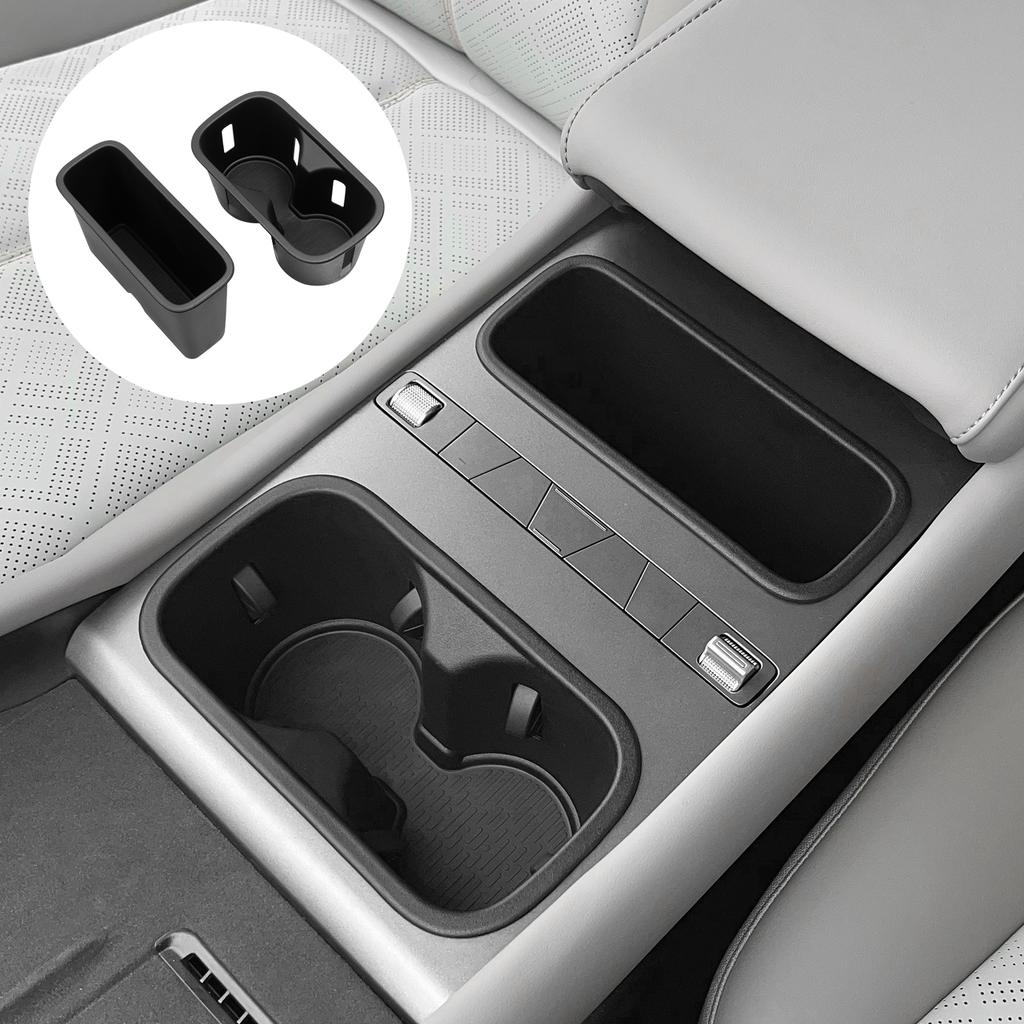 Smabee for BYD ATTO 3 EVO 2025 2026 Central Water Cup Holder Storage Box TPE Shock-Absorbing Tidying Accessories