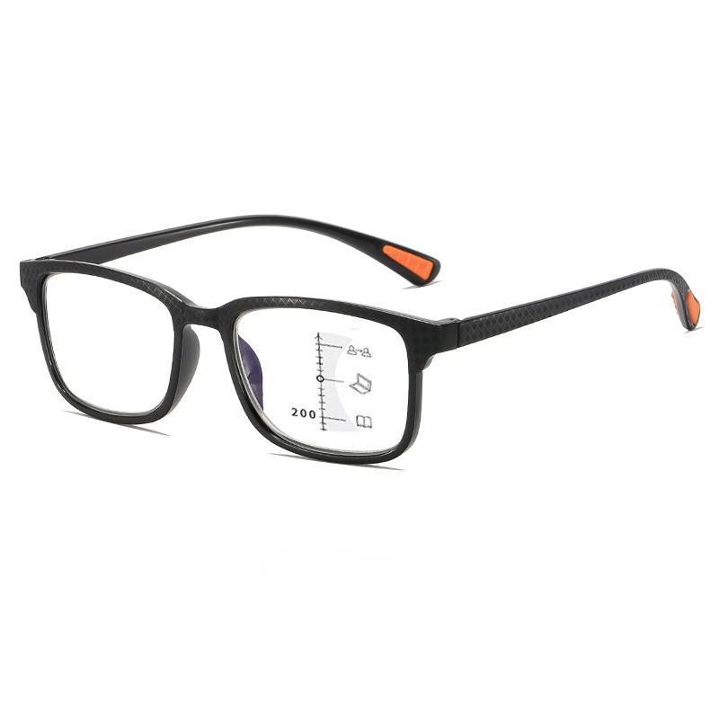 Anti Blue Light Progressive Multifocal Reading Glasses Men Women Fashion Square Frame Presbyopia Eyeglasses +100 To+400 Glasses