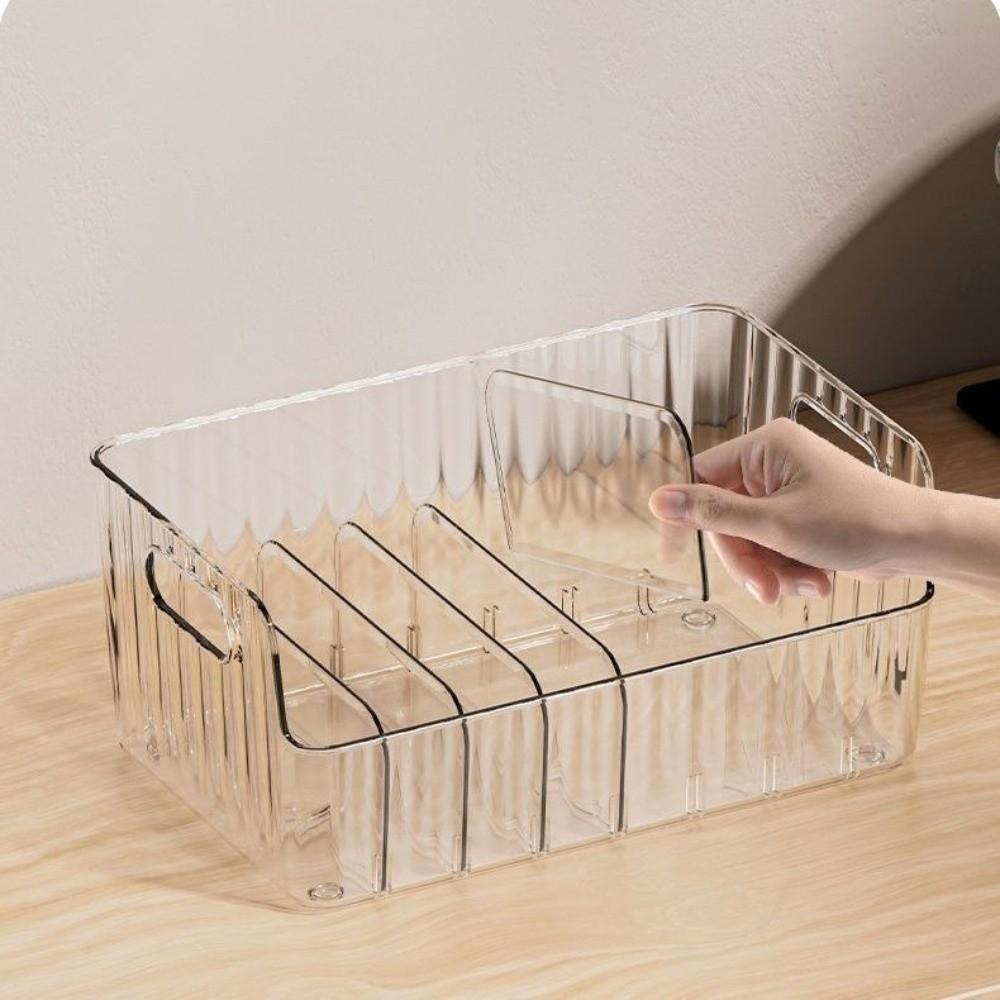 Versatile Organizer Bin Multi-Compartment Food Storage Organizer Storage Box Refrigerator