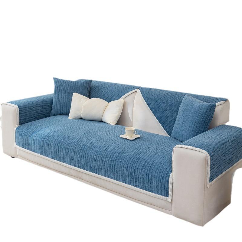Modern Simple Sofa Cushion, All-Season Non-Slip Chenille Cushion, Living Room  New Sofa Cover Towel
