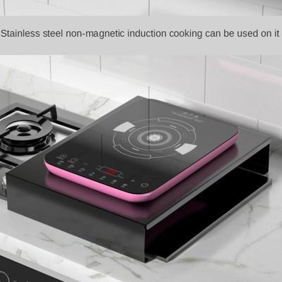 304 Edelstahl Induktionsherd Rack Halterung Schwarz Gasherd Abdeckung Grundplatte Kocher Utensilien Küchenzubehör