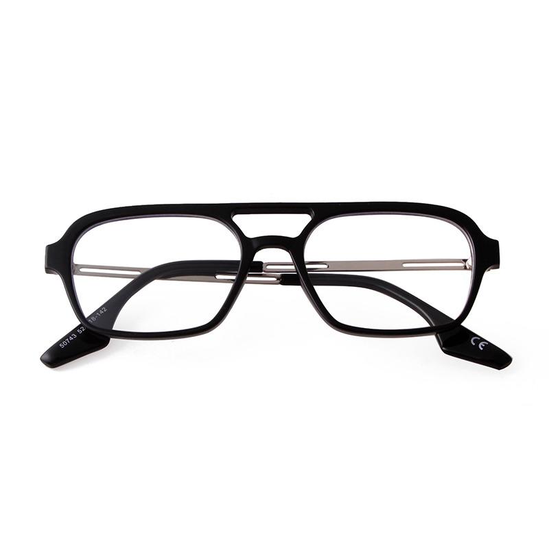 Retro Fashion Flat Top Pilot Sunglasses Women Men Brand Designer Vintage Yellow Blue Lens Flat Top Rectangle Sun Glasses S507C