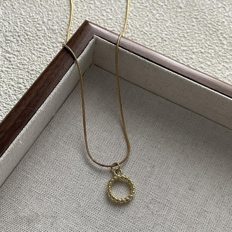 Stainless Steel Heart Necklace Female Temperament Niche Snake Bone Collarbone Chain Student Adjustable Chain Jewelry