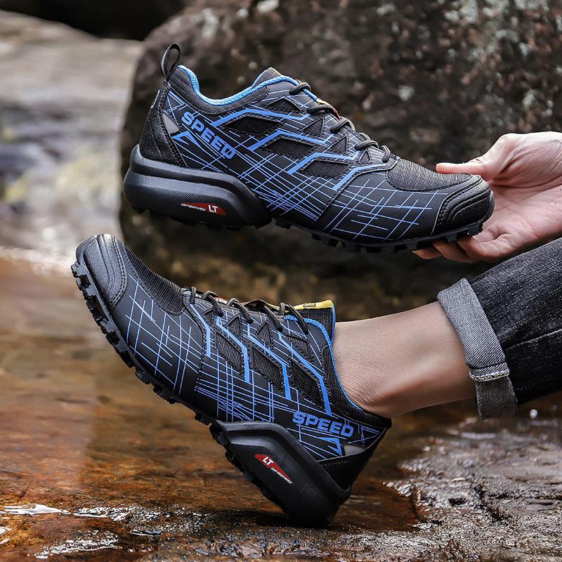 New spring and summer men's and women's outdoor casual shoes fashion low-top mountaineering shoes field training shoes large size mesh shoes