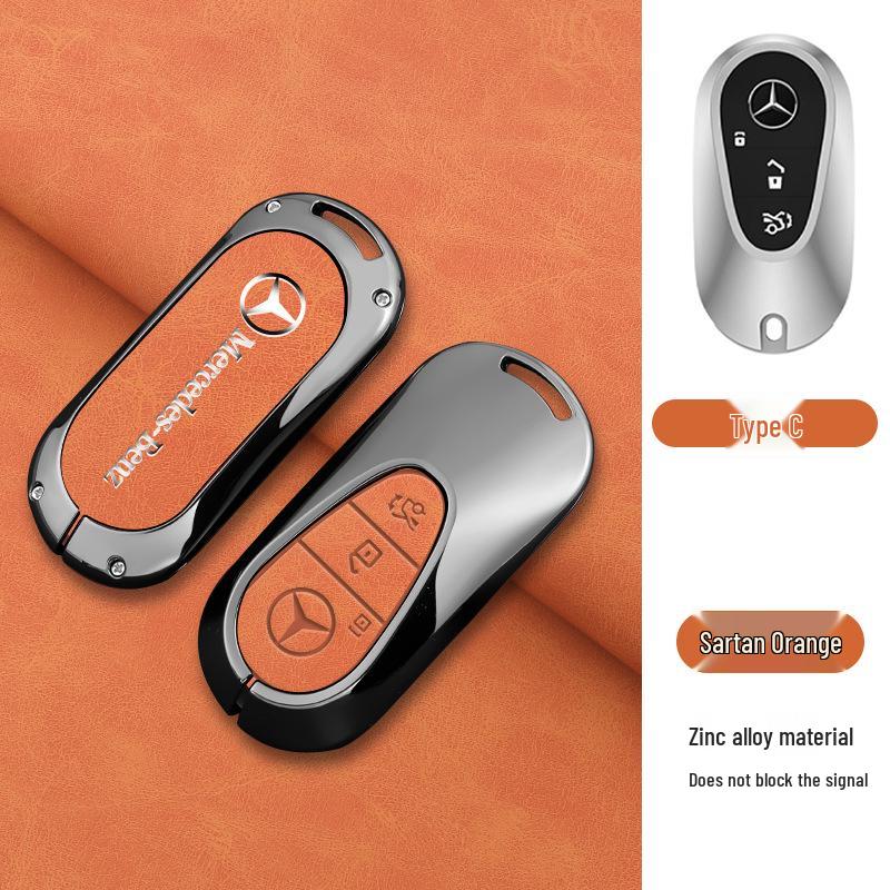 Luxury Mercedes Key Cover for C260L, C200L, GLC300L, E300L & 2024 S-Class