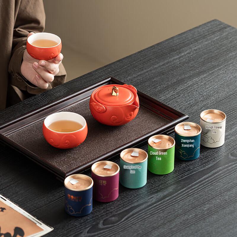 Dragon Horse Spirit White Porcelain Tea Gift Set