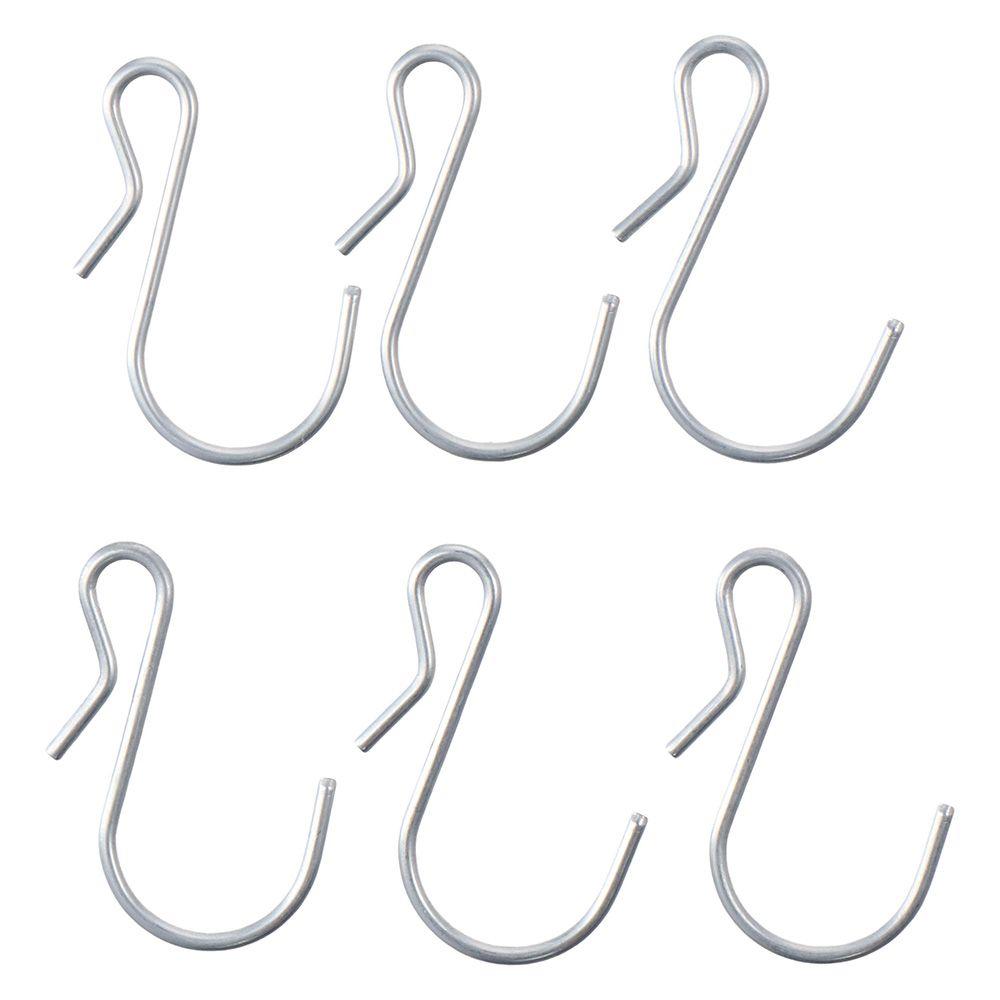 80pcs Stainless Steel S Shaped Hooks 4.5cm/1.77inch Silver S Shaped Metal Hooks Clip Stainless Steel Metal Hangers Bathroom