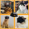 Cat Bat Mask Funny Black Bat Shaped Pet Cat Helmet Mask Halloween Costumes Accessories for Cats Photo Props Halloween Decoration