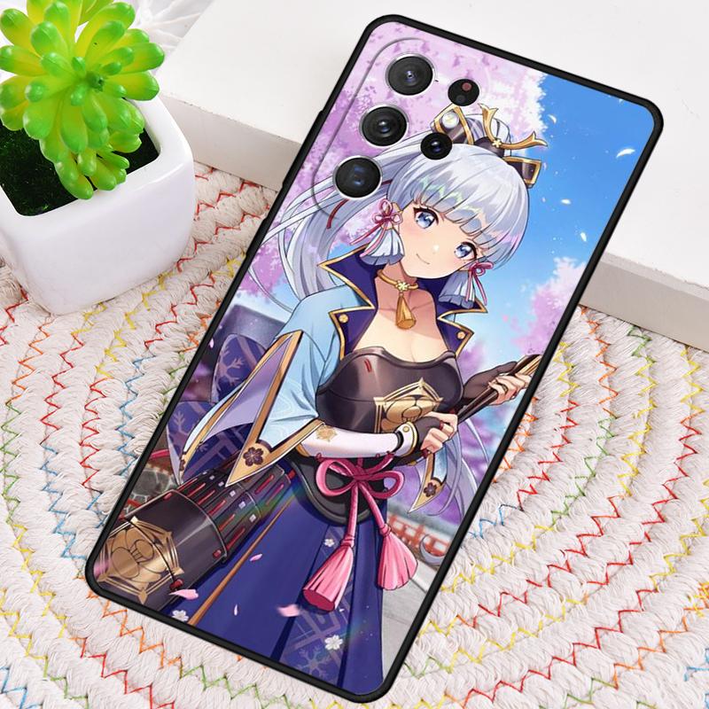 Genshin Impact Kamisato Ayaka Silicone Phone Case For Samsung Galaxy Note 10 Pro S26 S24 S23 S22 S21 Plus S25Ultra Capa Cover