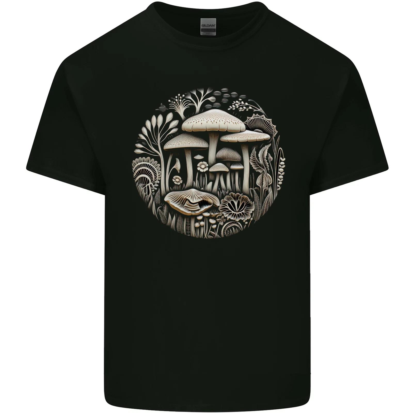 

Mushroom Circle Foraging Fungi Forage Kids T-Shirt Childrens 2XL