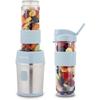 Mini blender - H.KoeNIG - SMOO16 - 300 W - 570 mL - Bleu pastel - 2 gourdes incluses - Sans BPA