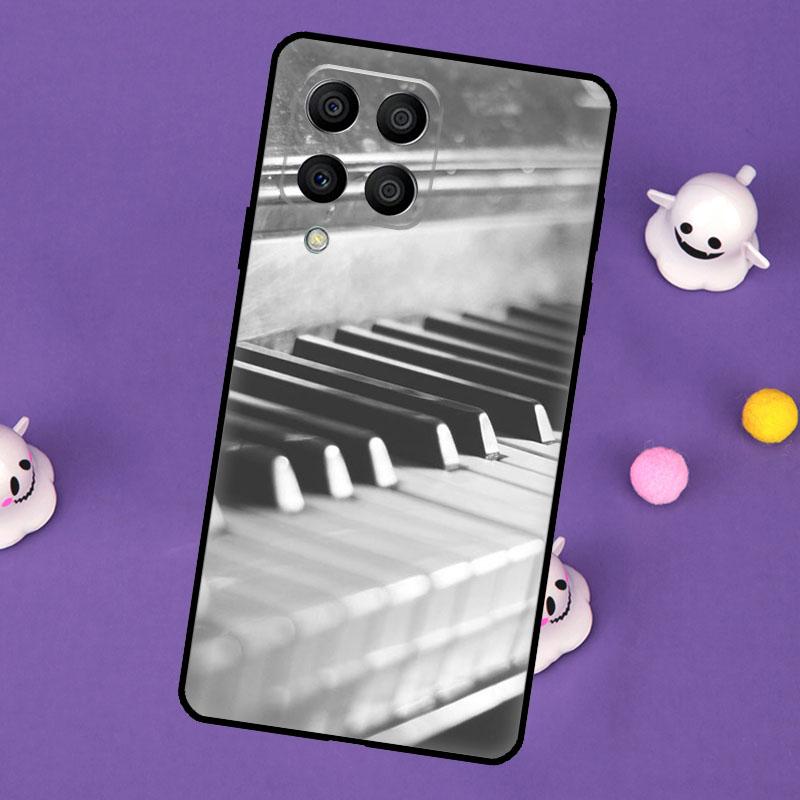 Piano keys Vintage Music Notes Cover For Samsung Galaxy M11 M51 M31 M33 M13 M23 M53 M15 M55 M14 M34 M54 M20 M32 M52 Case