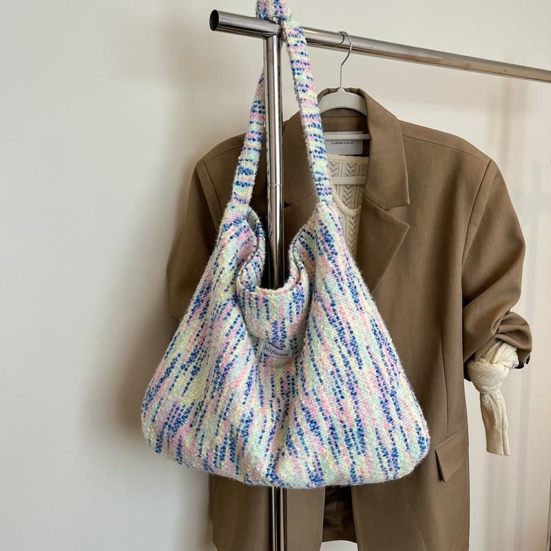 New Fashion Flower Women's Bag Casual Large Capacity Shoulder Crossbody Bag Fresh Tote Travel Bag