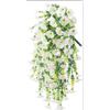 Artificial Hanging Flowers Plants Faux Silk Purple Morning Glory Long Vines UV Resistant Realistic for Garden Balcony Decor