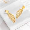 Elegant And Beautiful Feather Decorative Stainless Steel Earrings Jewelry Is Perfect For Daily Dressing And Matching Gifts