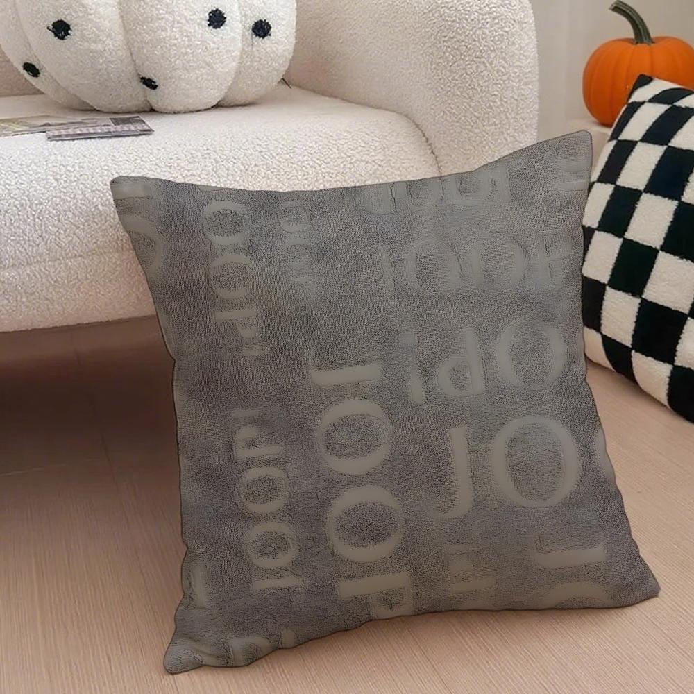 JJOOP Ljus Lyx Mode Soffkuddeöverdrag Kuddfodral Dold Knapp Hållbar Polyester Stolskudde