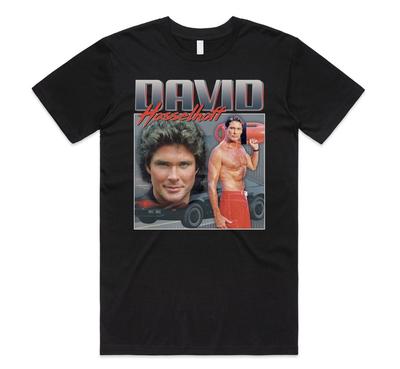 T-shirt Hommage à David Hasselhoff Drôle Années 80 K 200 Vintage Papa