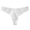 Women's Lace Thongs Sexy T Back Low Waist See Through Bikini Panties Seamless Stretch No Show Underwear