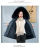 Women's Korean Style Oversized Hooded Parka with Fur Collar – Velvet Thickened for Autumn and Winter.