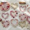 Sugar Poem Letterpress Embossed Stickers: Retro Wreath Forest Series (White Kraft Paper)