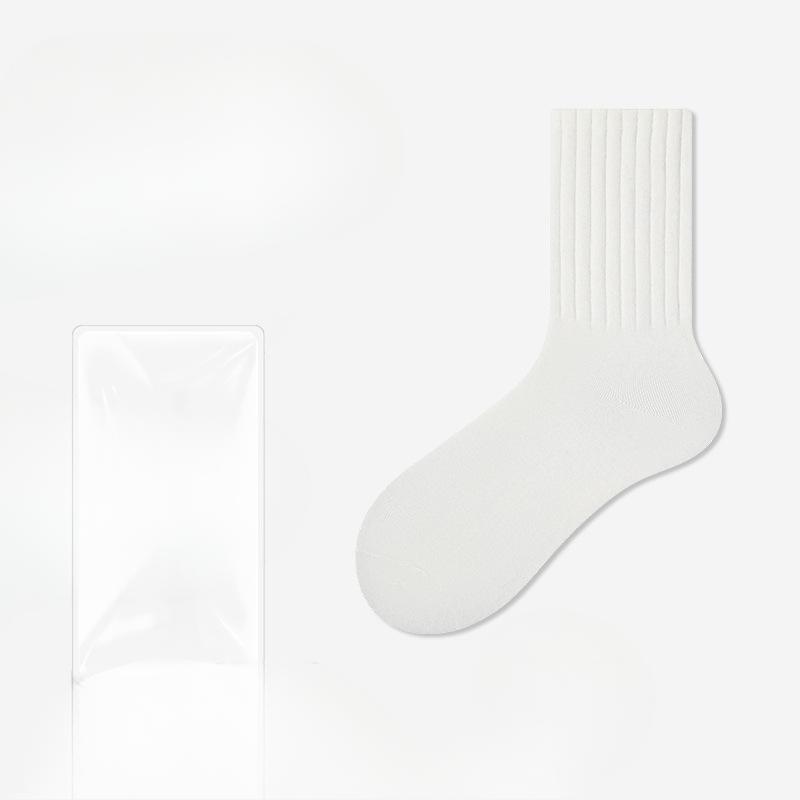 Female Spring and Autumn Pure Cotton Moon Son In The Tube Pile Pile Socks