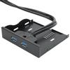 USB3.0 Floppy Front Panel 3.5   Floppy Bay 19 Pin to 2 Interface USB3.0 HUB