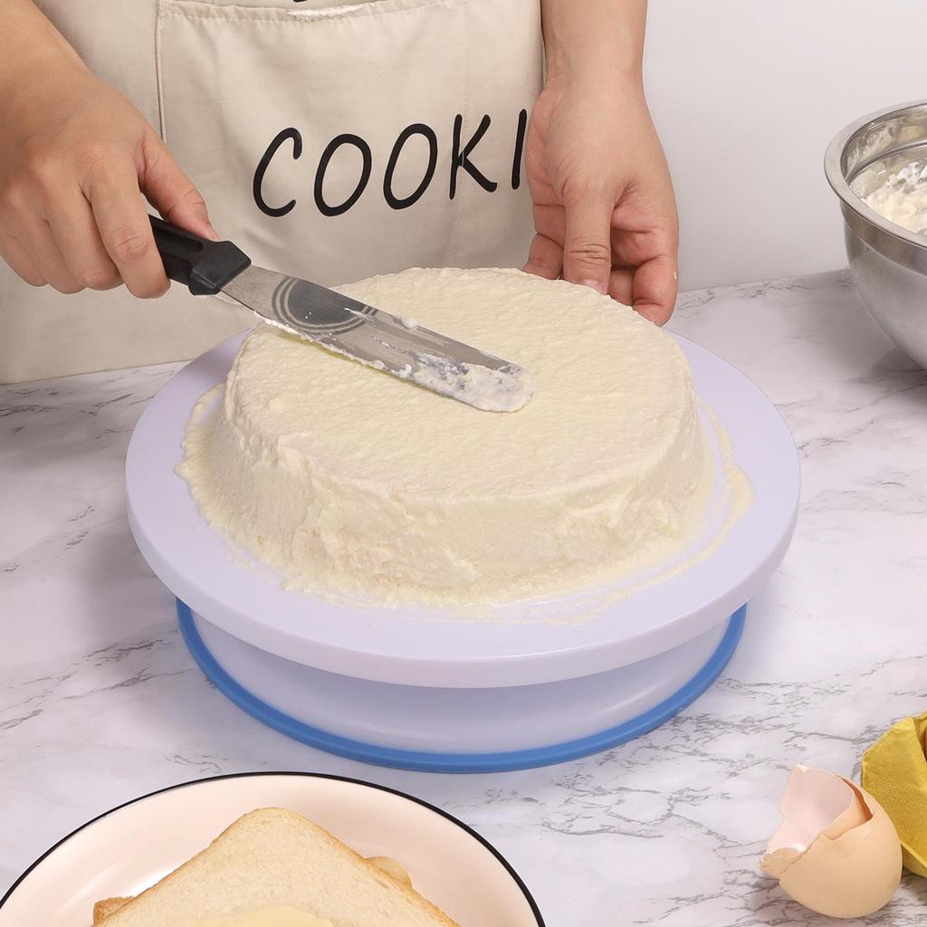360° Rotating Cake Decorating Turntable - PP Plastic Tools for Cake Decoration