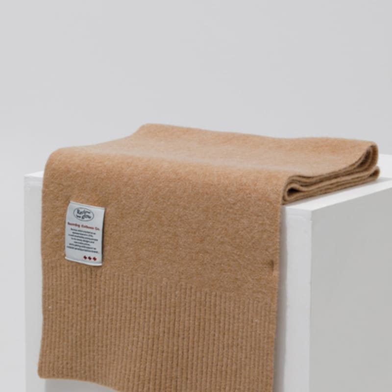 RECLOW RECLOW Wool Touch Knit Muffler Beige