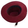 Wool Homburg Exotic Feather Wool Hat Gifts for Comedy Hat Wide Brimmed Unisex Wear for Gatherings Photo Props