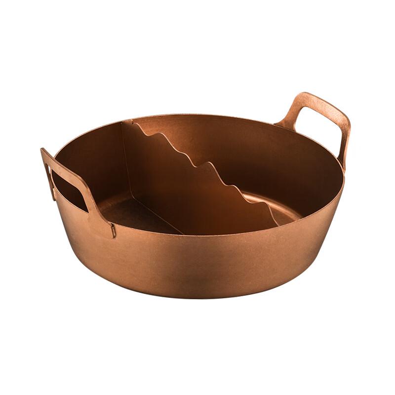 Chuyiqi Vintage Gold Divided Hot Pot