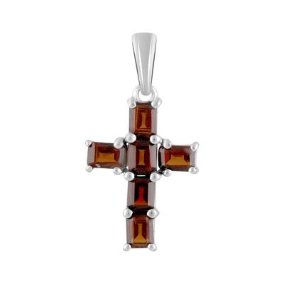 Silver Cross with Garnet 1.445ct (2092629)