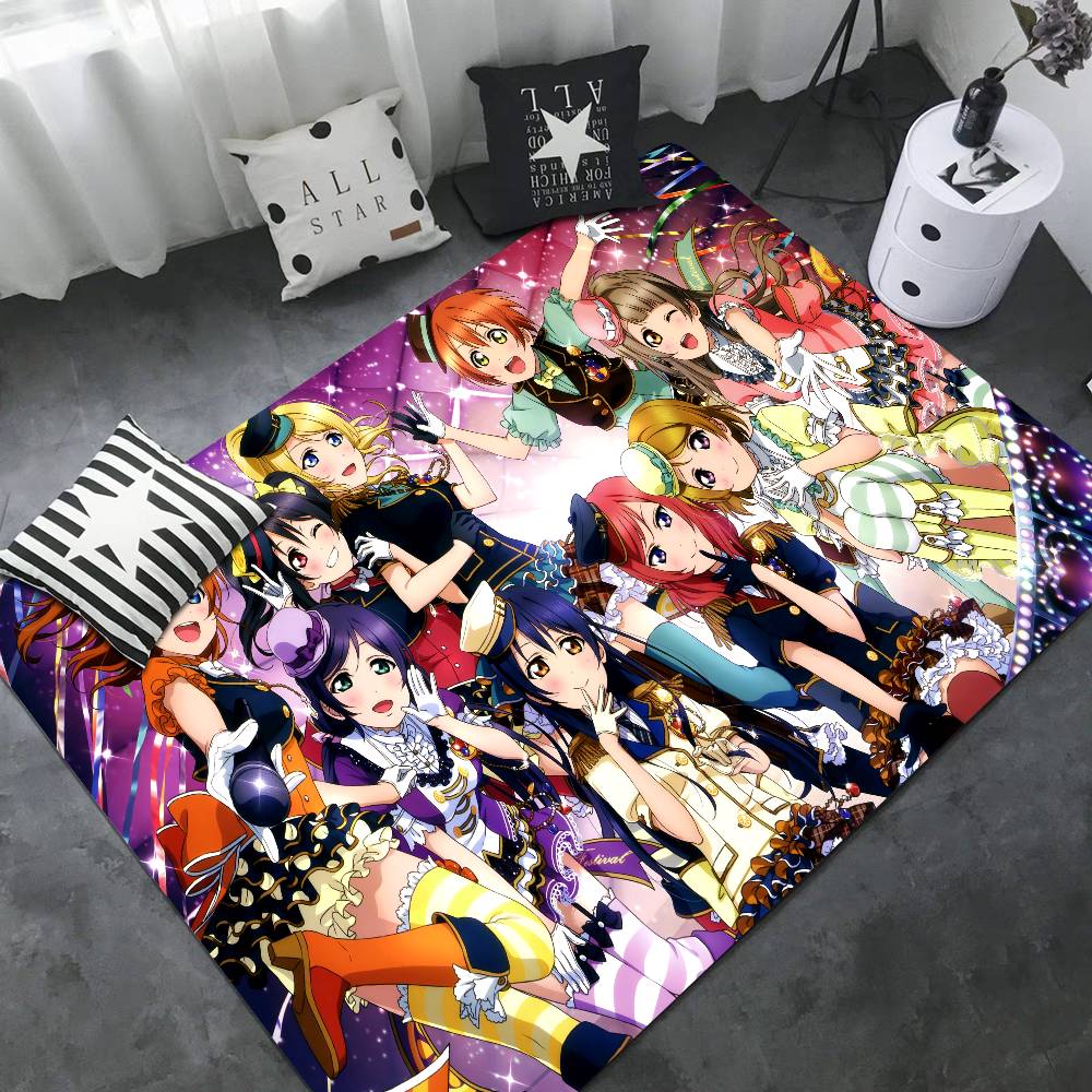 Anime Link! Like! Love Live! Bathroom Mat Kids Room Bedroom Decoration Balcony Anti-Slip Doormat Living Room Welcome Rug