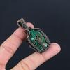 Copper Malachite Jewelry, 999 Copper Wire Wrapped Pendant Handmade Gemstone Jewelry, Gifts For Wife Brand New Pendant