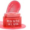 WILDGLOW 7in1 Red Wine Gel Face Mask for Glowing Skin, De-Tan, Open Pores Tightening & Dark Spots Removal | Real Wine Extract | For Women & Men | A