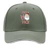 Ho Ho Ho Santa Claus Christmas Candy Cane Sandwich Baseball Cap Sun Cap Outdoor Workouts Hat