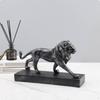 Löwenstatue Luxuriöser Look Harzfigur Vintage für Wohnzimmer, Eingang, Büro