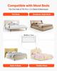 Toddler Bed Rail, Kids Beds Guard Rail with Reinforced Iron Pipe and Oxford Cloth, Adjustable Height Bed Side Railing, Portable Guard Bumper Barrier
