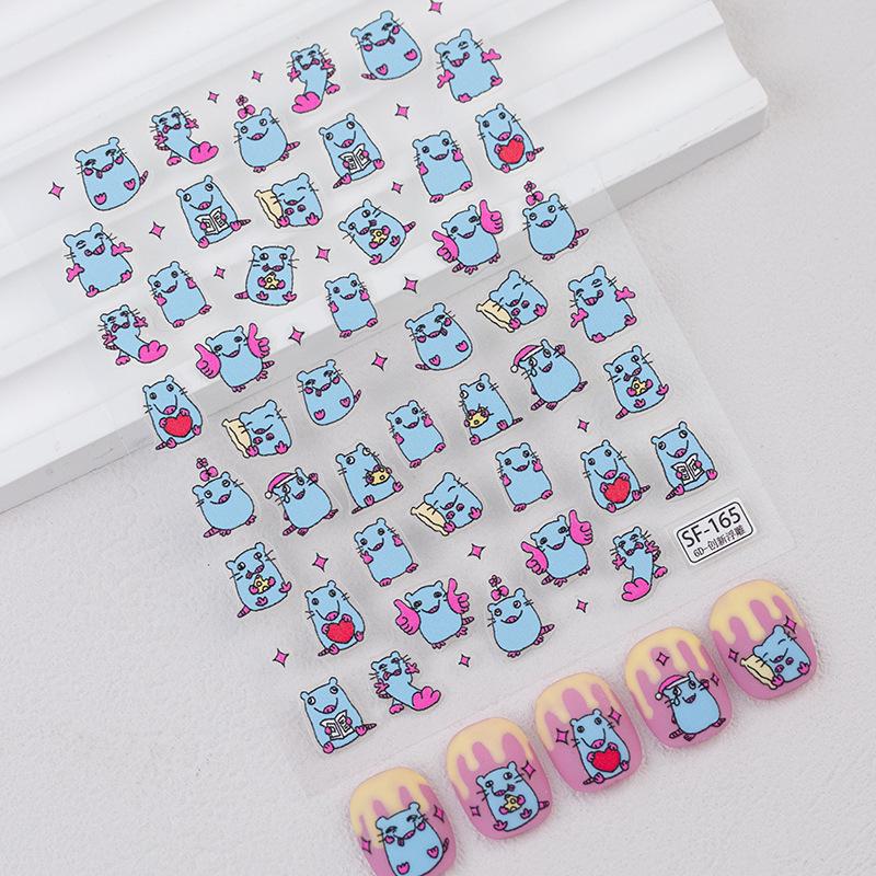 Sky Cartoon Pizza Mouse Nail Art Stickers - Cute, Fun Decorations for Phone, DIY Journal, Notebook, or Nails