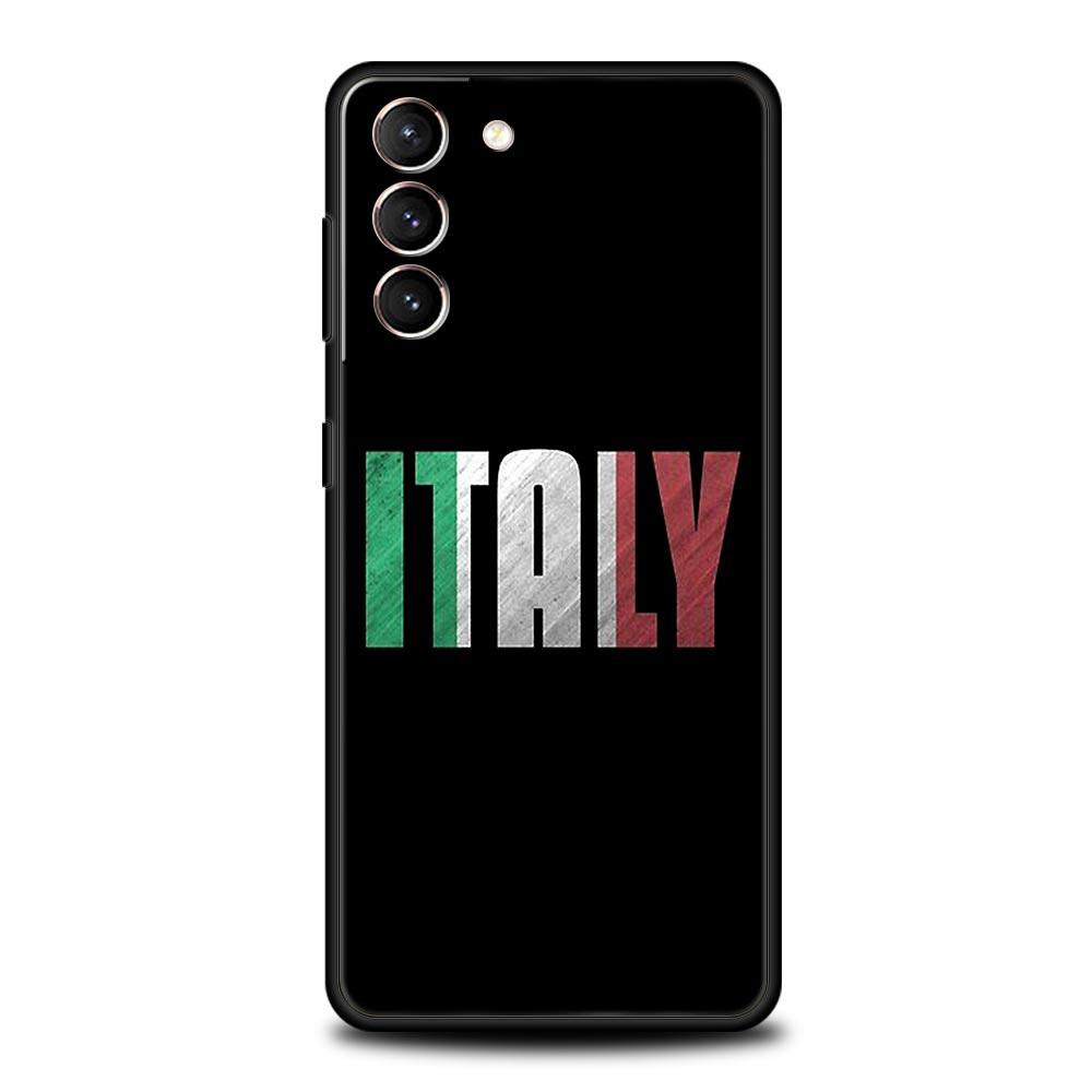 ITALY Flag Phone Case For Samsung Galaxy S24 S23 S22 S20 Ultra S21 FE 5G S10 S9 Plus S10E S8 Soft Silicone Cover