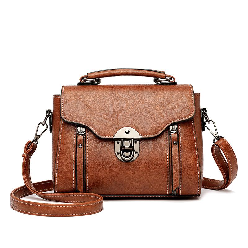 Women  Handbag New PU Leather Fashion Lock Design Large Capacity Shoulder Bag Female Crossbody Bag