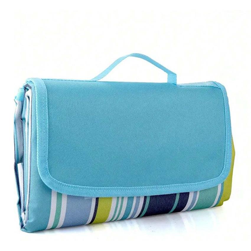 SandProof Beach Blanket  Outdoor Picnic Mat with Striped Design, Machine Washable, Ideal for Camping, Hiking & Festivals, Picnic Blanket