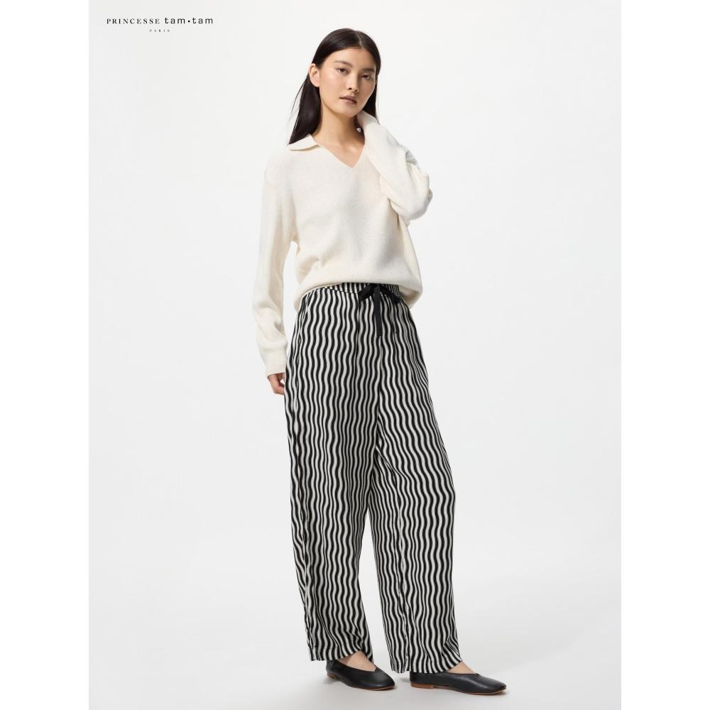 

Uniqlo Rayon Print Long Pants 09 BLACK/S
