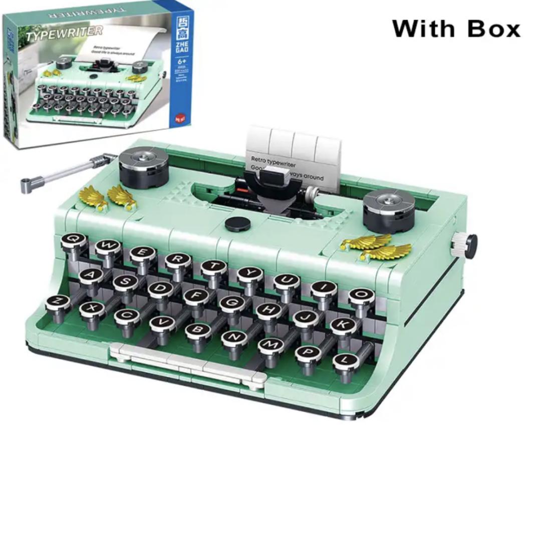 

820 шт., строительные блоки для пишущей машинки, классические творческие идеи, машина, ретро, ​​микро-строительные блоки, игрушки для взрослых, детские рождественские подарки