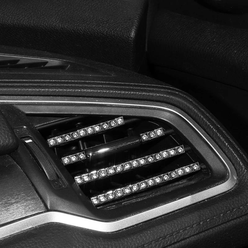 Luxusauto Auto Luftauslass Zierleiste Auto Lüftungsgitter Zierring Autostyling Bling Autozubehör Innenraum Frau Mädchen