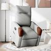 Recliner with Rising Function Cloud Grey Fabric