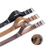 Men's Retro Faux Leather PU NATO ZULU Watch Strap, Black/Brown, Silver Buckle, Available In 18/20/22/24mm.