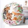1pc woodland animals wreath Themed High-quality Umbrella,Automatic Opening and Closing Umbrella,Multi-functional Umbrella G0811033