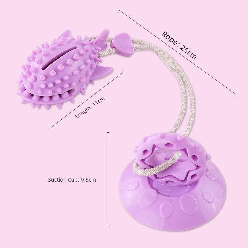 

Dog Toy Sucker Bite-Resistant Molar Relieving Stuffy Self-Hi Handy Gadget Border Collie Consume Physical Strength Puppy Toy Pet Supplies [Bite thickened suction strong]-shark (purple)